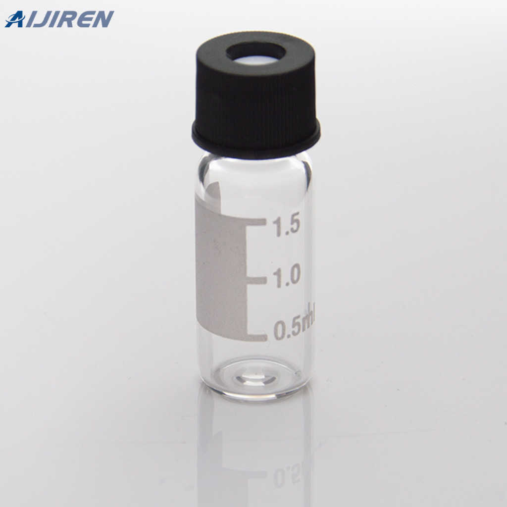 <h3>transparent HPLC glass vials red screw top lid-Aijiren Vials </h3>
